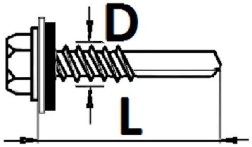 Саморез с увел. сверлом 5,5х32 мм