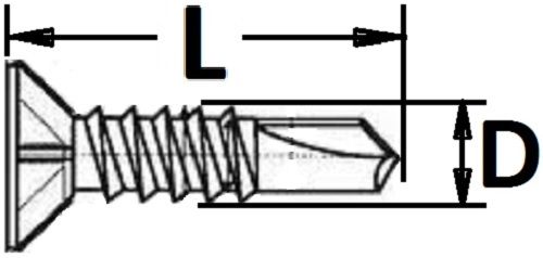 Саморез для оконного профиля со сверлом 3,9х22 мм