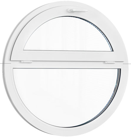 Круглое пвх окно открывающееся