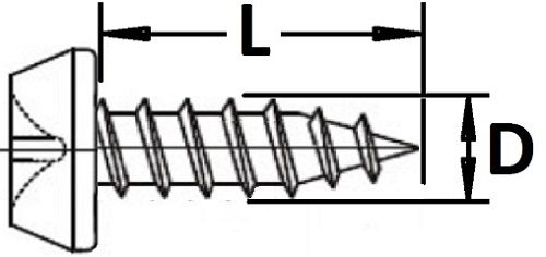 Клоп оцинкованный острый 3,5х11 мм