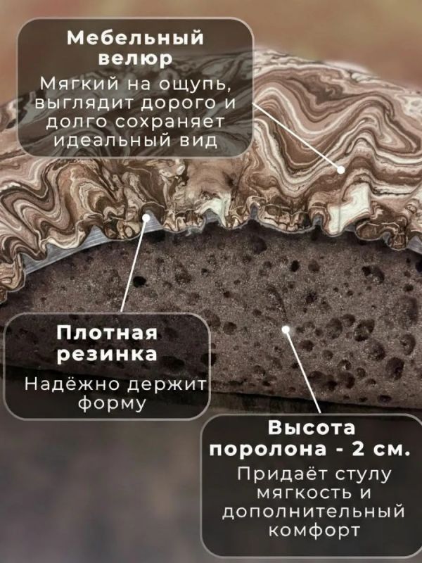 Чехол на табурет круглый на резинке 2 шт