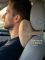 Подушка на подголовник автомобиля для шеи велюр